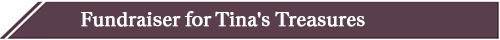 Philanthropy in Action - September 2026 - Fundraiser for Tina's Treasures banner