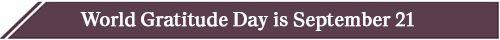 Philanthropy in Action - September 2026 - Gratitude Day banner
