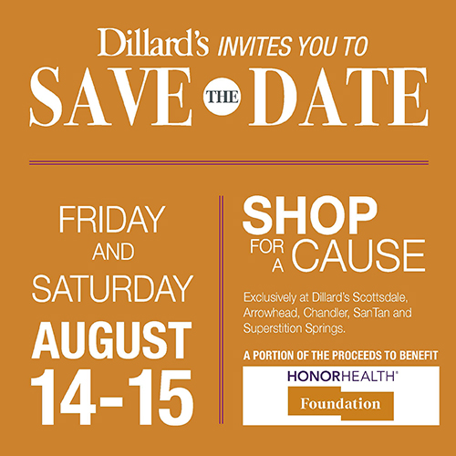 Philanthropy in Action - August 2026 - Dillard's Shop for a Cause